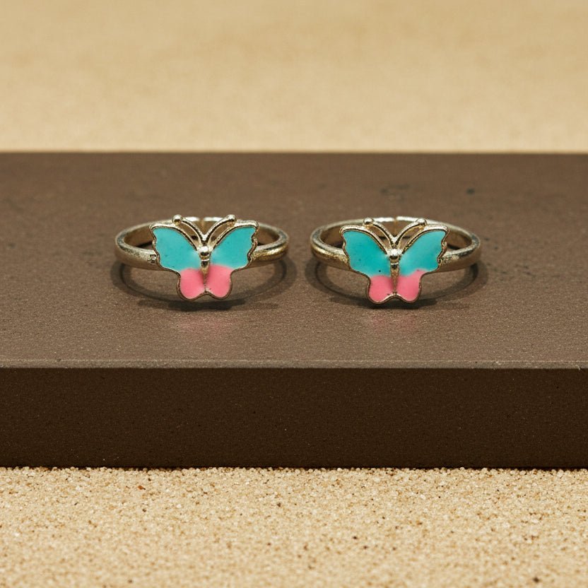 Titli Rang Toe Ring - Zirak Silver