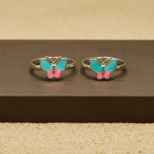 Titli Rang Toe Ring - Zirak Silver