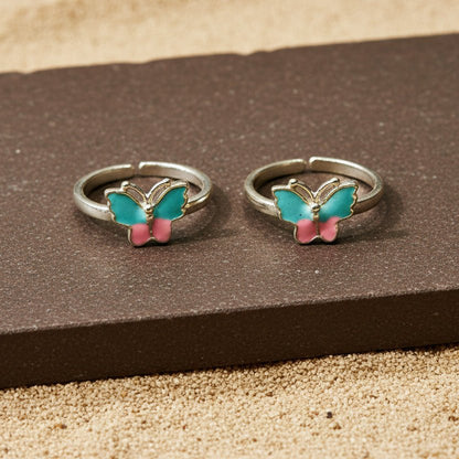 Titli Rang Toe Ring - Zirak Silver