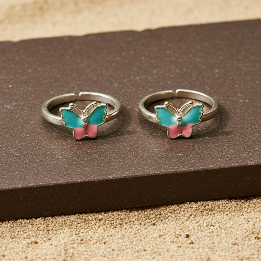 Titli Rang Toe Ring - Zirak Silver