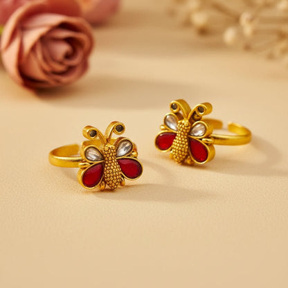 Titli Toe Rings - Zirak Silver