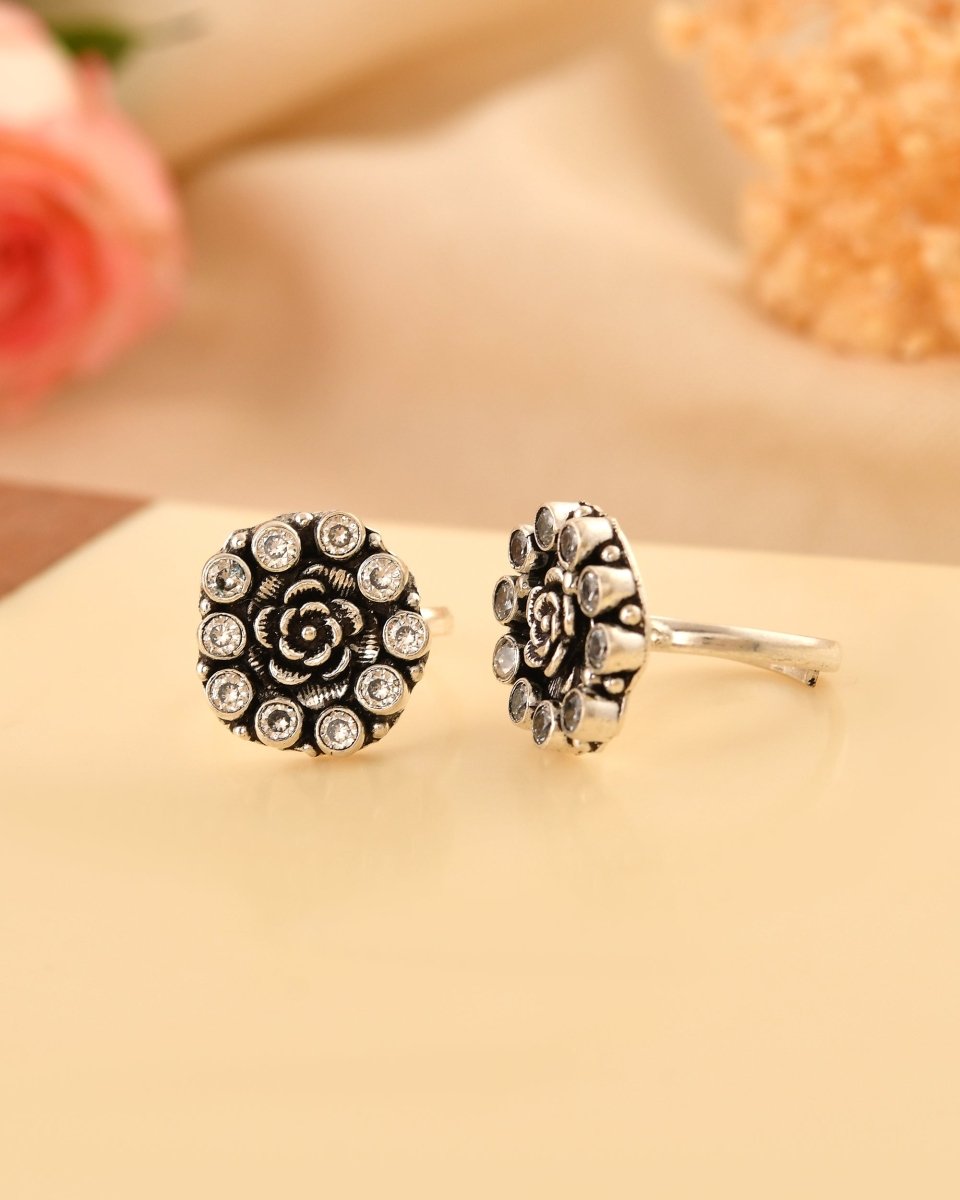 Tridala Toe Rings - Zirak Silver