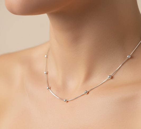 Yusuf Chain – Beaded Silver Chain