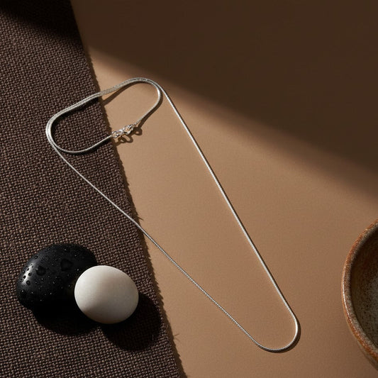 Inaaya Chain – Sleek 925 Silver Box Chain Necklace