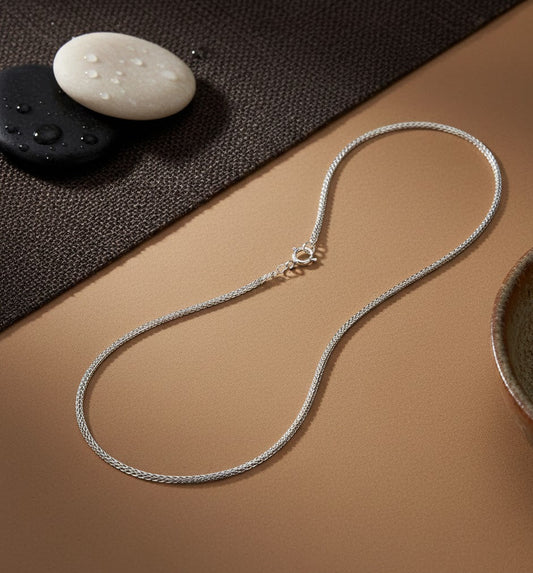 Mehar Chain – Glossy Finish Fishtail Silver Chain