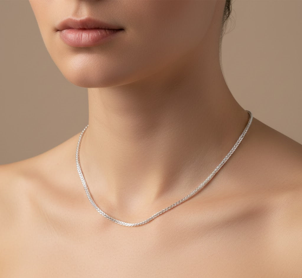 Mehar Chain – Glossy Finish Fishtail Silver Chain