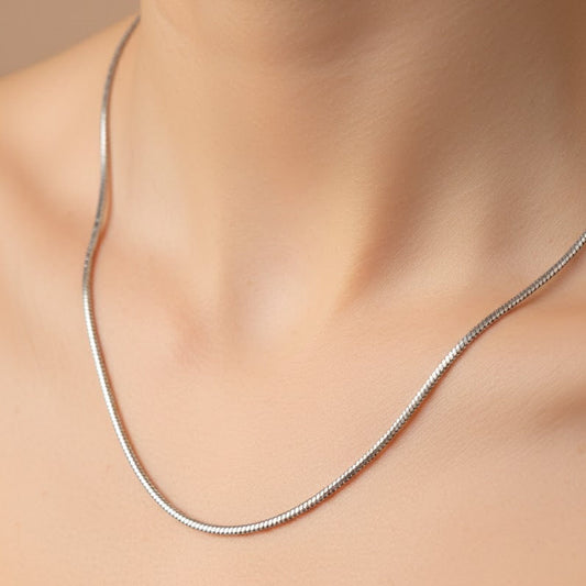 Inaaya Chain – Sleek 925 Silver Box Chain Necklace