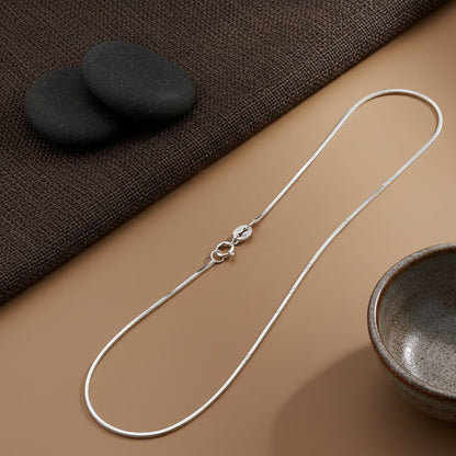 Ksham Chain – Snake Silver Chain