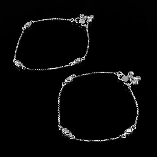 Vedika Anklet - Zirak Silver