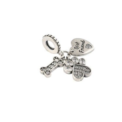 Vintage Bow Filigree Sterling Silver Charm Bead - Zirak Silver