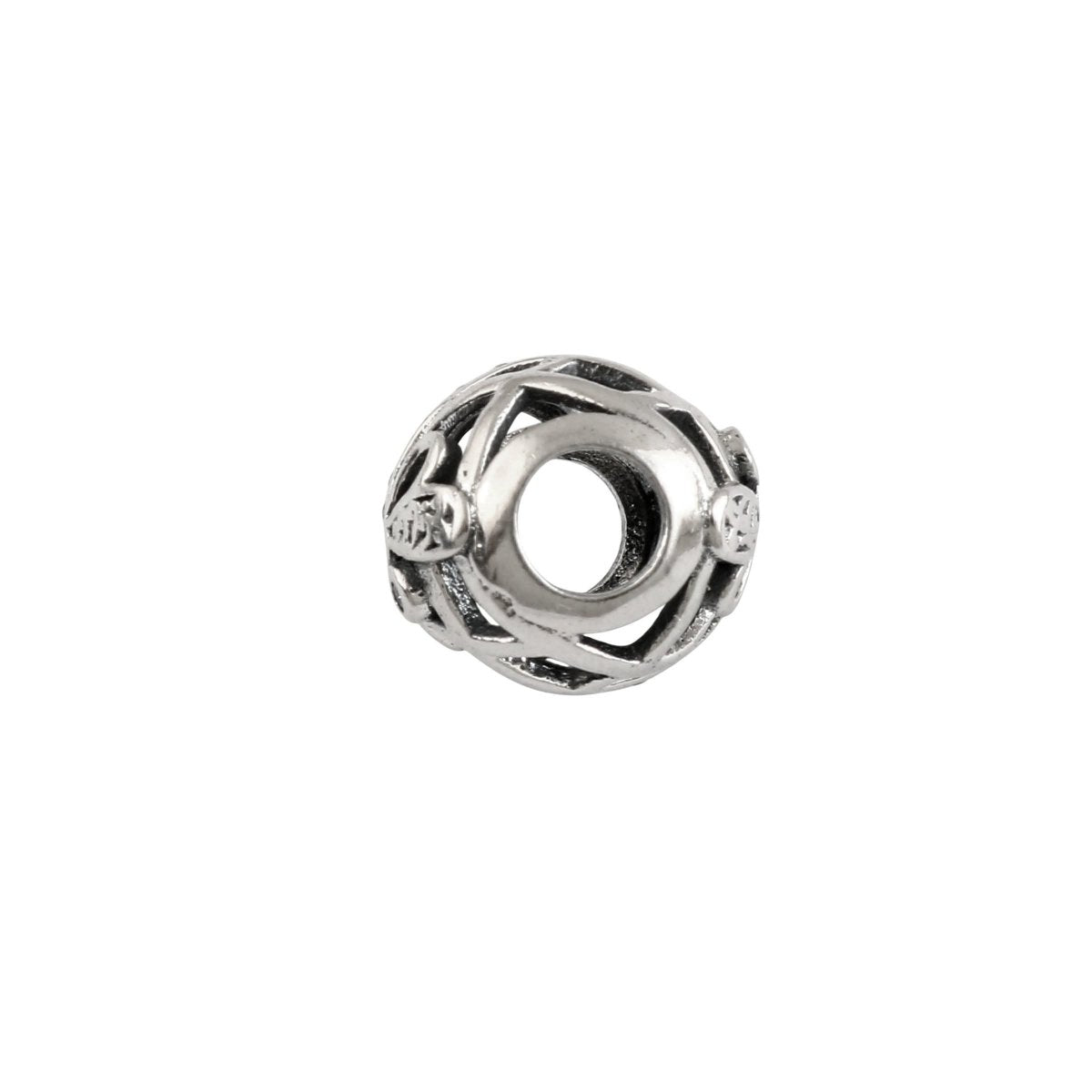 Vintage Bow Filigree Sterling Silver Charm Bead - Zirak Silver