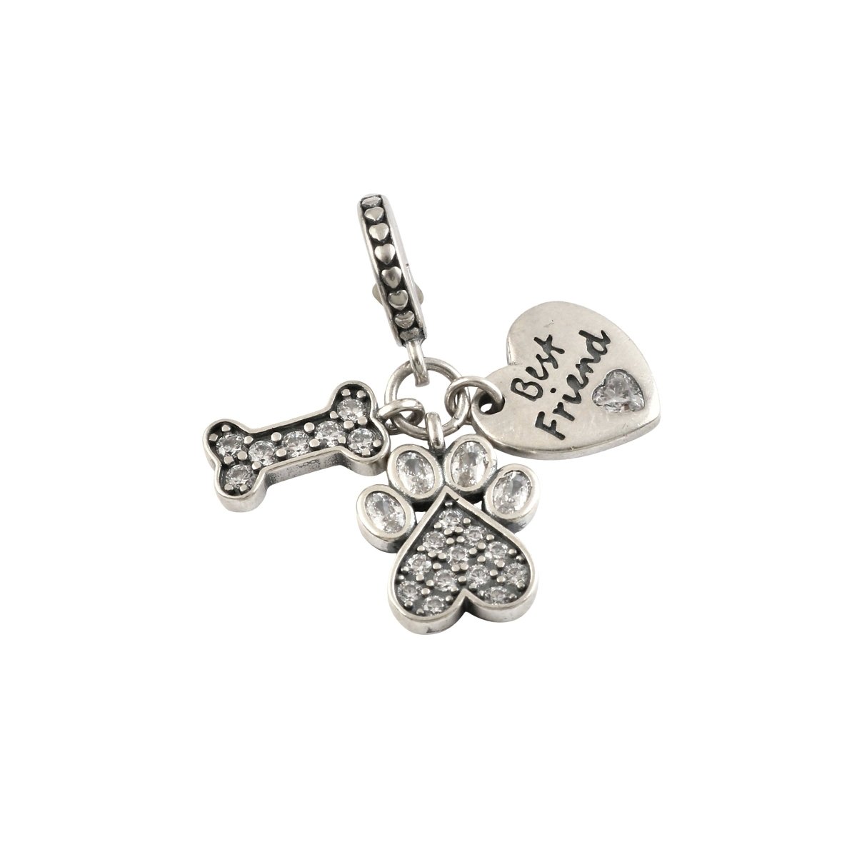 Vintage Bow Filigree Sterling Silver Charm Bead - Zirak Silver