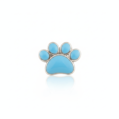 Yellow Paw Print Charm in 925 Silver - Zirak Silver