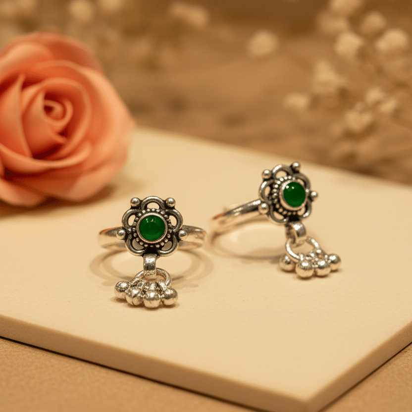 Zarina Bichiya Pair - Zirak Silver