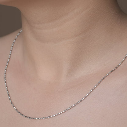 Zohra Chain – Beaded Silver Chain - Zirak Silver