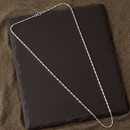 Zohra Chain – Beaded Silver Chain - Zirak Silver