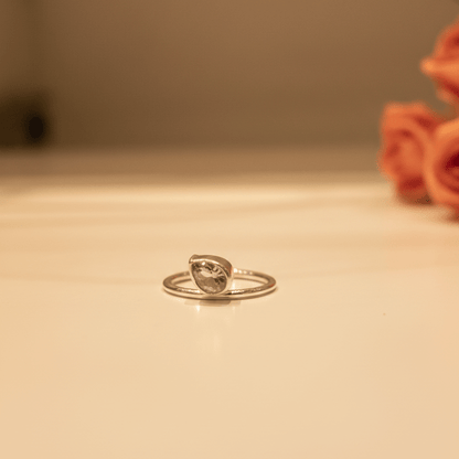 Zoya East - West Teardrop Ring - Zirak Silver